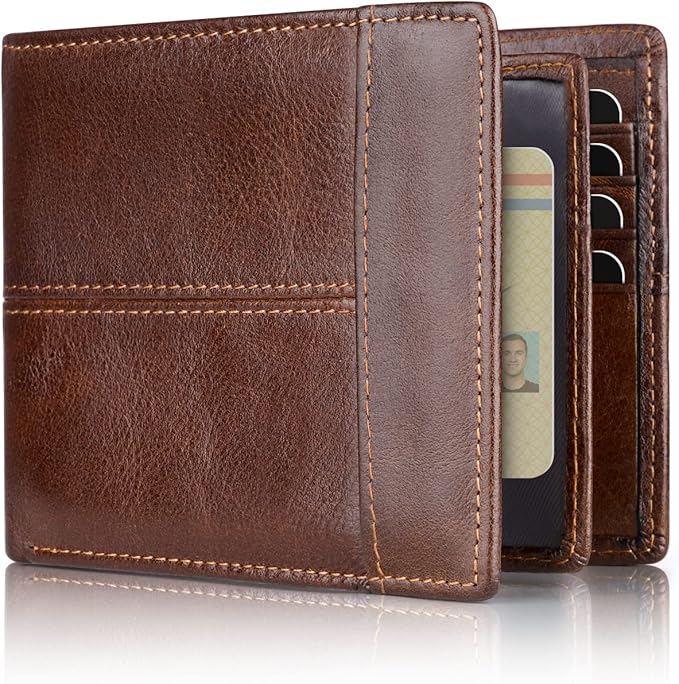 Swallowmall Mens Wallet Rfid Blocking Leather Wallet by Swallowmall