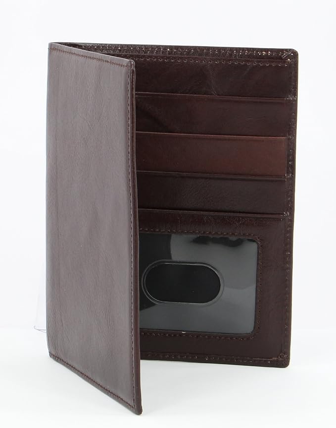 Passport Wallet Executive Boarding Pass Holder Radish Brown made - Image 3