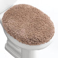 Microfiber Elongated Toilet Seat Cover 19.5"x 15" Machine Washable Solid Toilet by Baahrnom