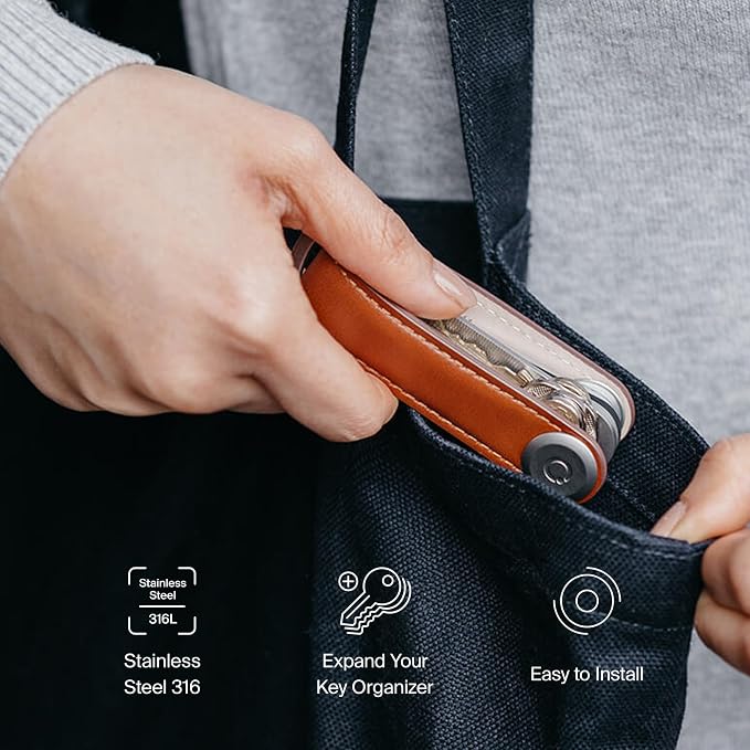 Orbitkey Extension Post for Key Organizer, Add On | Durable Stainless Steel - Image 3