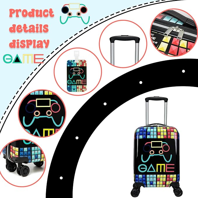 Kids Suitcase Set for Boys Hardside Luggage - Image 3