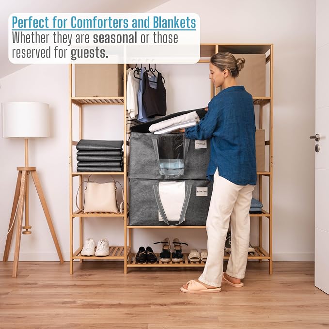 VENO 1 Pack Moving Bags, Comforter and Blanket Storage Bags - Image 4