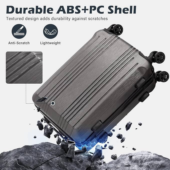 Coolife Luggage Suitcase PC+ABS - Image 5