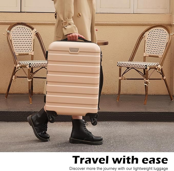 Coolife Luggage 3 Piece Set Suitcase Spinner Hardshell Lightweight TSA Lock - Image 6