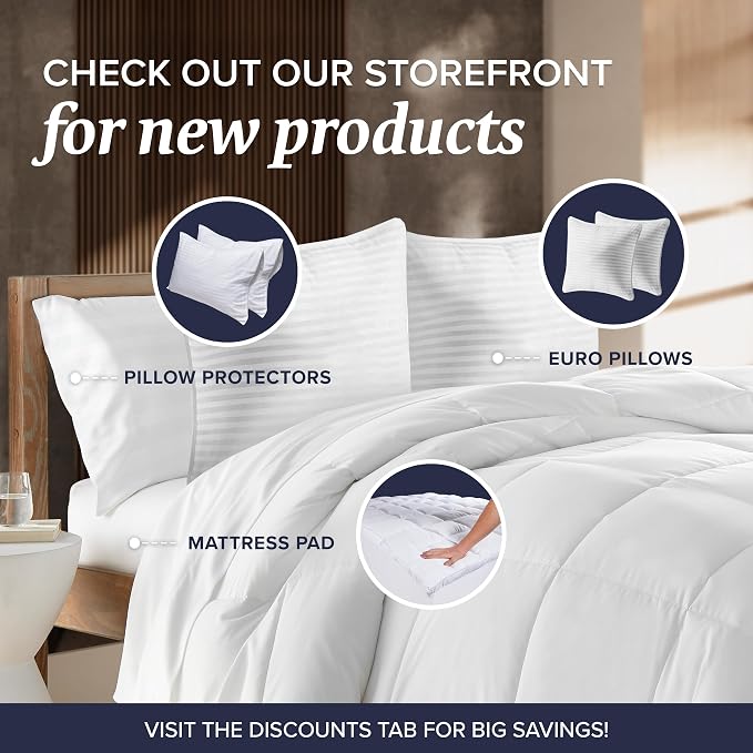 Beckham Hotel Collection Bed Pillows Standard/Queen Size Set of 2 - Image 10