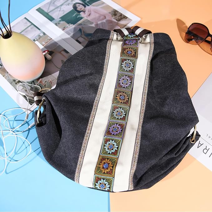 Goodhan WomCanvas Backpack Daypack Casual Shoulder Bag, Vintage Heavy-duty - Image 7
