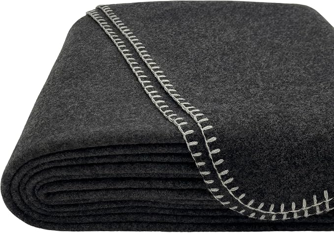 EKTOS 100% Virgin Wool Blanket, 100 Percent Woolen, Washable Pure Wool by EKTOS