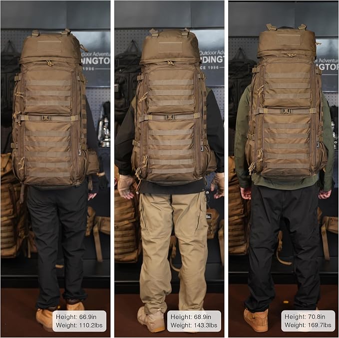 Mardingtop 75L Molle Hiking Internal Frame Backpacks - Image 8