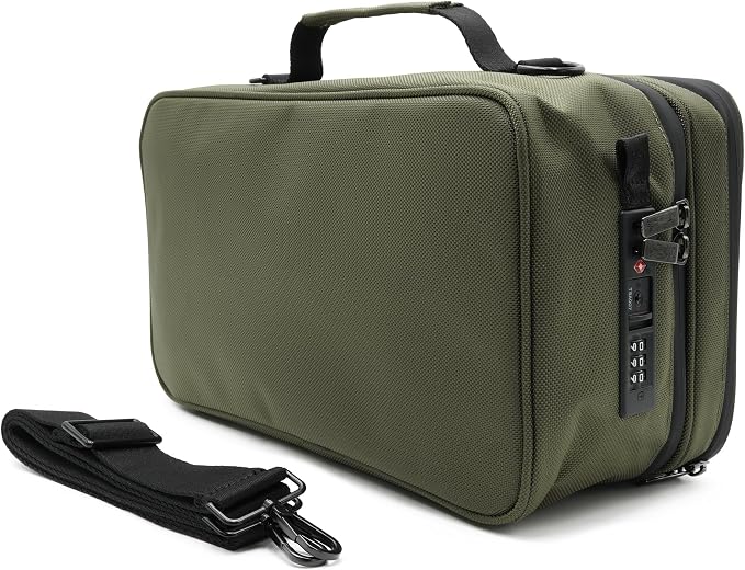 Large Storage Case with TSA Combination Lock Bag, Portable Carbon Lined - Image 4