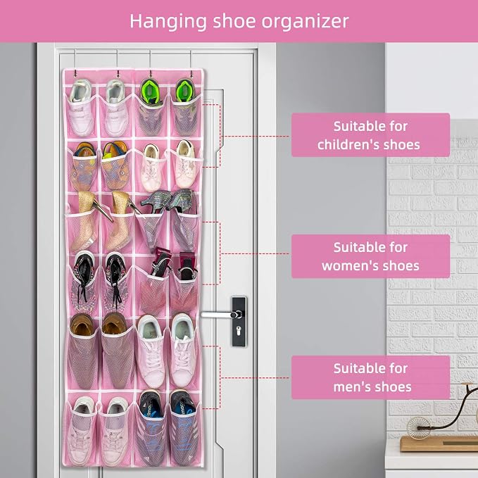 Hanging Shoe Organizer, Over The Door Shoe Organizer - Image 3