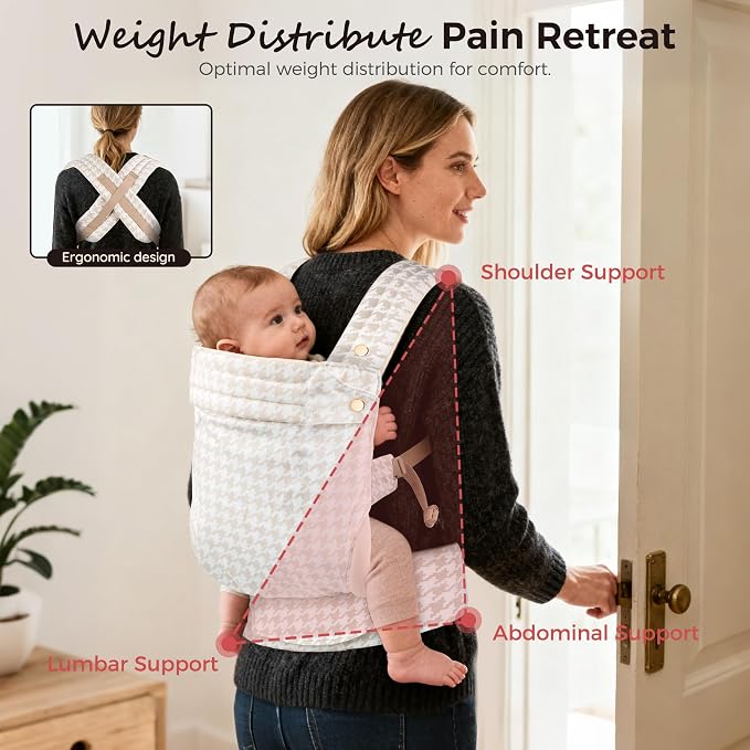 Baby Carrier Newborn to Toddler- Ergonomic, Cozy and Lightweight Infant Carrier - Image 3