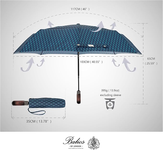 Balios Travel Folding Umbrella - Image 4