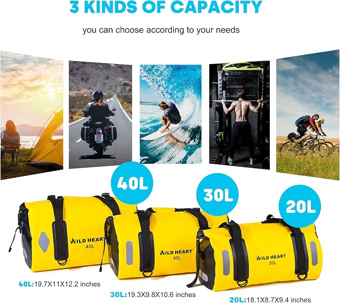 WILD HEART Waterproof Bag Duffel Bag 20L 30L 40L - Image 6