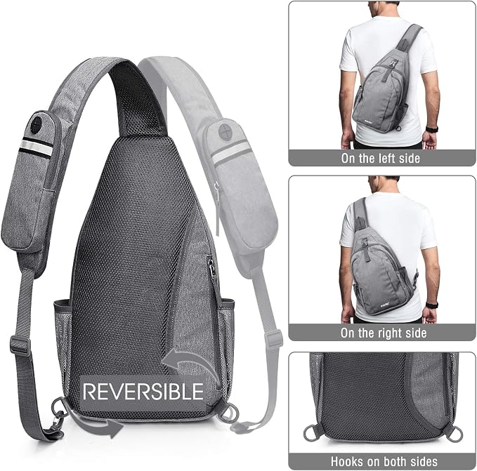 G4Free Sling Bag RFID Blocking Sling Backpack Crossbody Chest Bag Daypack - Image 5