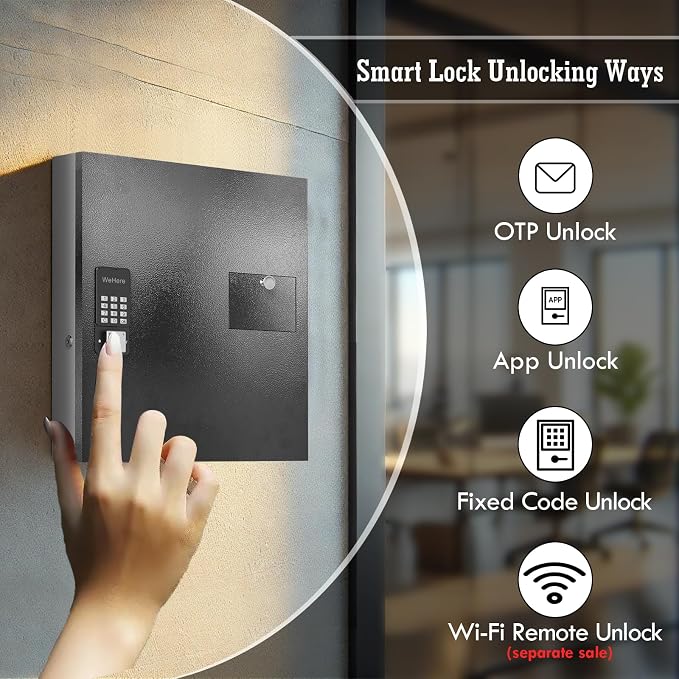 WeHere 56 Keys Lock Box, Key Cabinet - Image 5