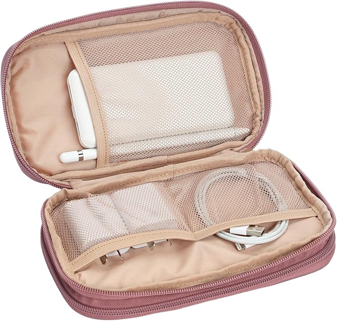 NISHEL Travel Cord Organizer Case, Double Layers Tech Electronic Bag, Essentials - Image 4