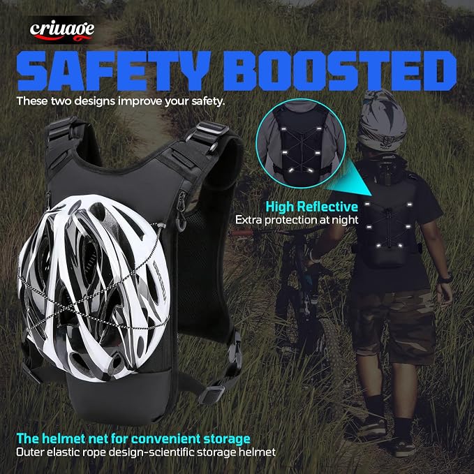 USA Original Patent Running Hydration Vest Backpack, Lightweight Chest Pack - Image 8