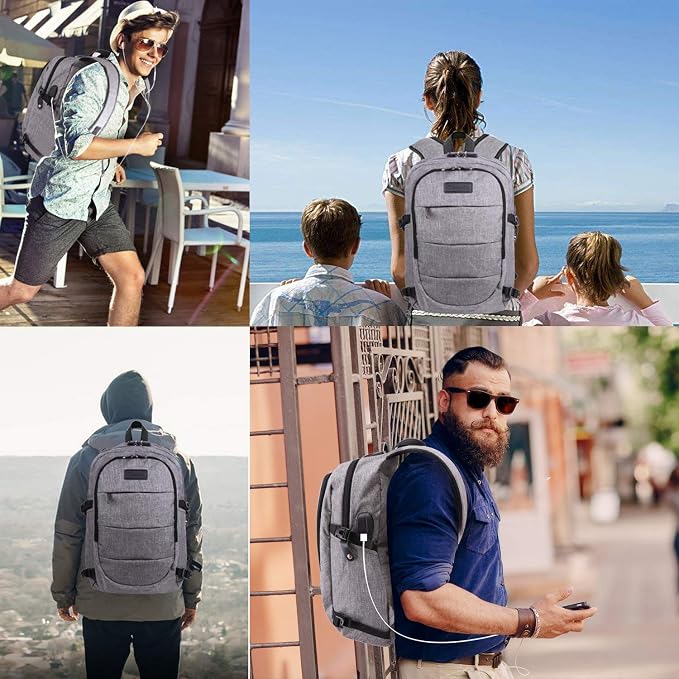 Travel Laptop Backpack Water Resistant Anti-Theft Bag - Image 8