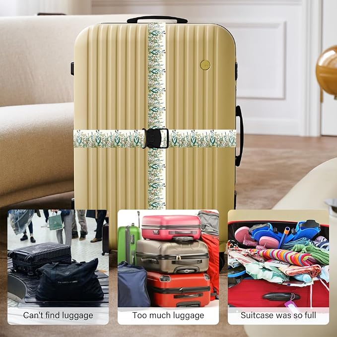 Luggage Straps for Suitcases, Travel Adjustable Belt - Image 6