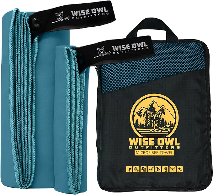 Wise Owl Outfitters Microfiber Camping Towel by WiseOwlOutfitters