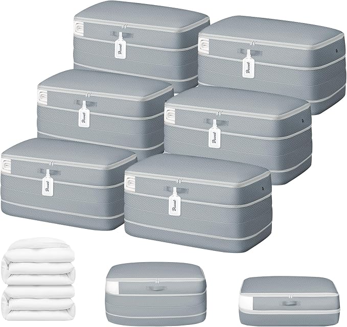 DIMJ Comforter Storage Bag - 100L Large Capacity Blanket Storage Compression by DiMJ