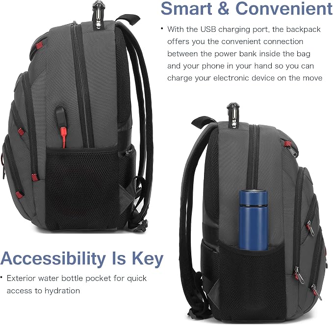 Boavan Laptop Backpack for men, 15.6 inch Laptop Bag - Image 5