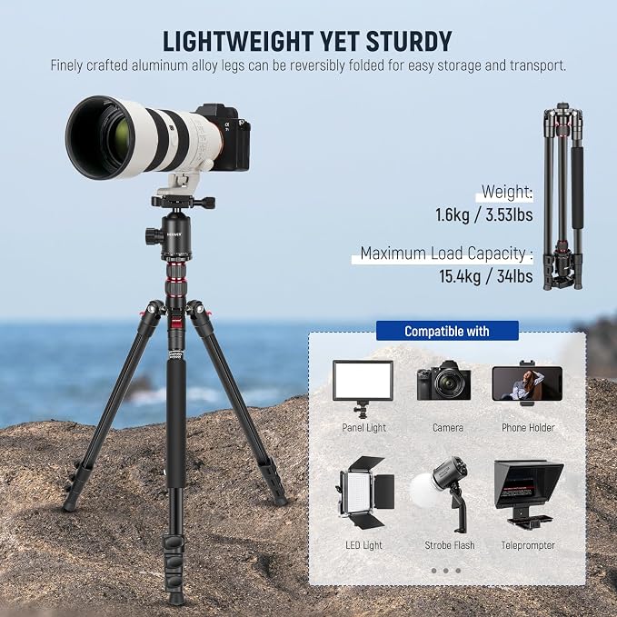 NEEWER 77 inch Camera Tripod Monopod - Image 2