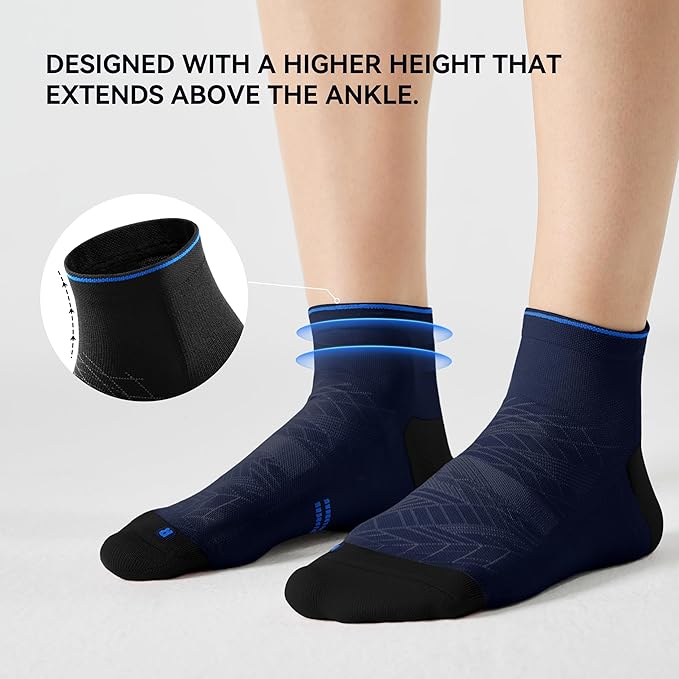 CS CELERSPORT 2/5 Pairs Ankle Compression Socks - Image 4