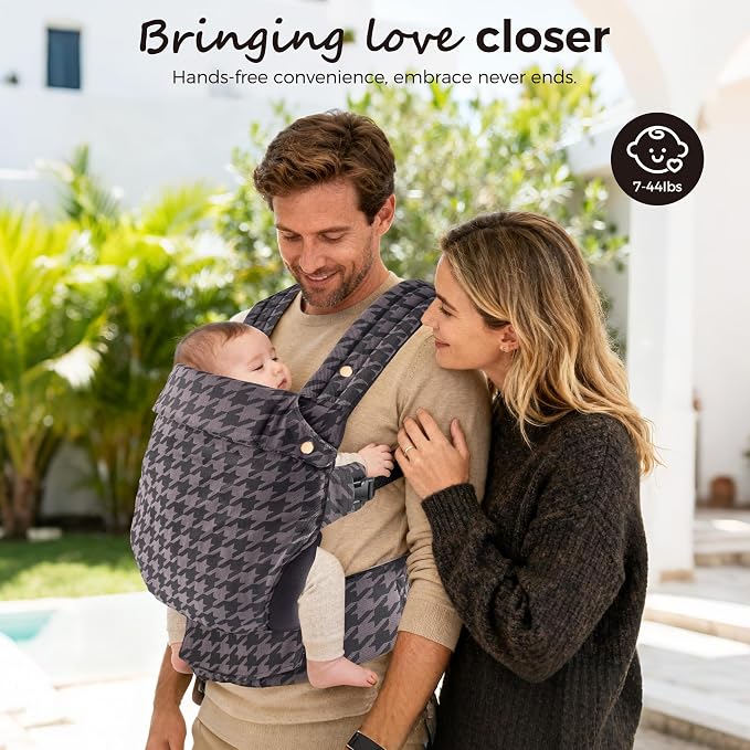 Baby Carrier Newborn to Toddler- Ergonomic, Cozy and Lightweight Infant Carrier - Image 7