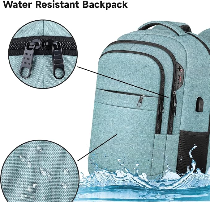 Lapsouno Business Laptop Backpack, Travel Laptop Backpack, Anti Theft Sturdy - Image 4