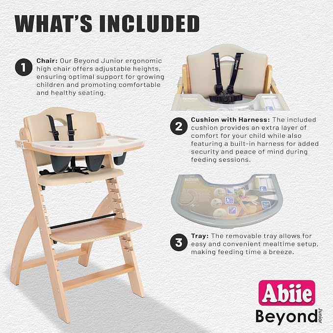 Abiie Beyond Junior Wooden High Chair - Image 3