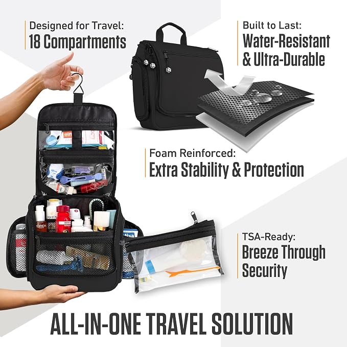 VENTURE 4TH Hanging Travel Toiletry Bag - Image 5