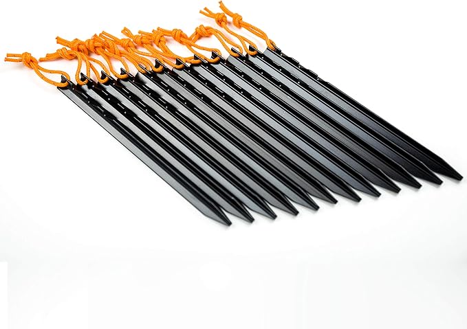 Aluminum Alloy Tent Stakes Pegs, Lightweight Metal Stakes Pegs - Image 4