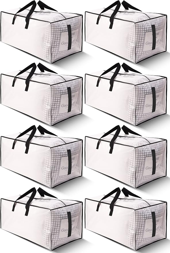 8 Pack Large Strong Moving Bags by HOMESURE
