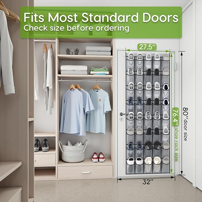 Unjumbly Over the Door Shoe Organizer - Image 4