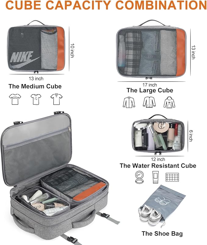Travel Laptop Backpack, 42L Carry on Luggage, Flight Approved Expandable - Image 3