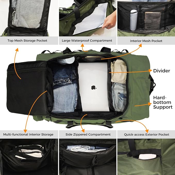 110L/120L Rolling Duffel Bag - Image 4