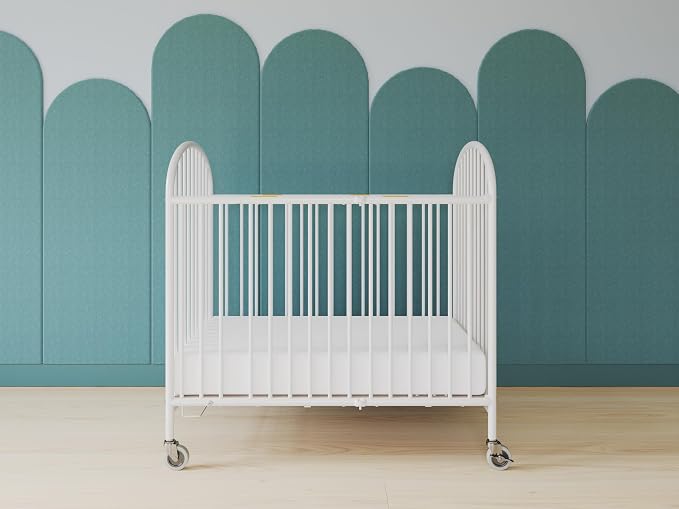 Foundations Pinnacle Folding Metal Baby Crib - Image 6