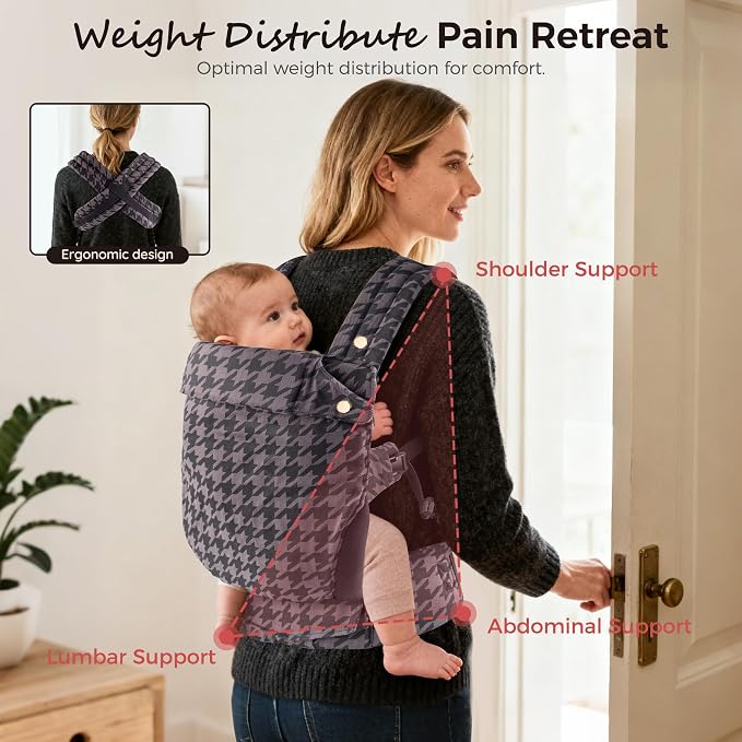Baby Carrier Newborn to Toddler- Ergonomic, Cozy and Lightweight Infant Carrier - Image 3