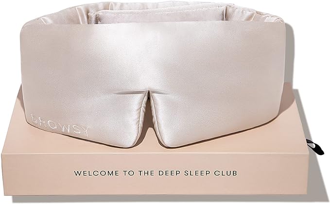 DROWSY Silk Sleep Mask. Face-Hugging, Padded Silk Cocoon by Drowsy