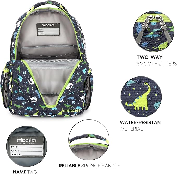 mibasies Boys Backpack: Large Kids Backpack Boys - Image 5