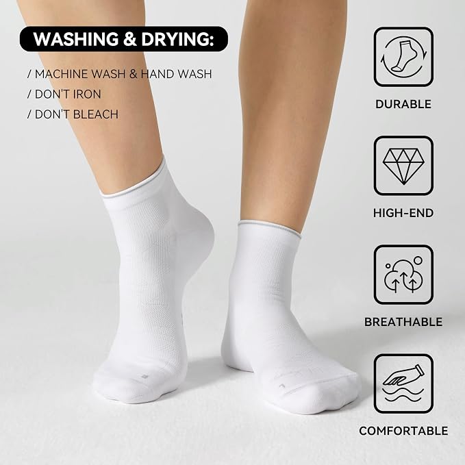 CS CELERSPORT 2/5 Pairs Ankle Compression Socks - Image 3