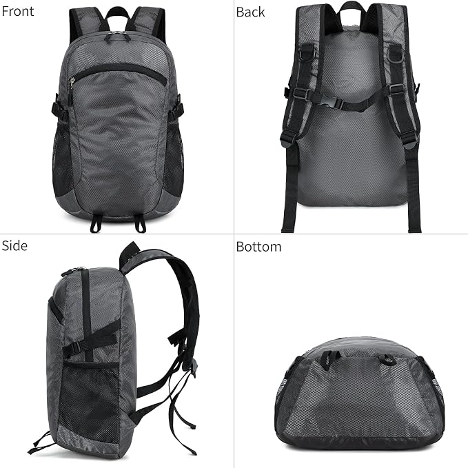 Small Hiking Daypack, 15L Waterproof Hiking Backpack Packable Lightweight - Image 9