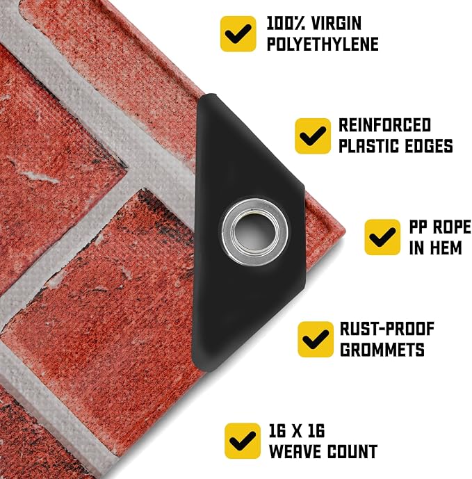 Core Tarps Extreme Heavy Duty 20 Mil Tarp Cover, Waterproof, UV Resistant - Image 2