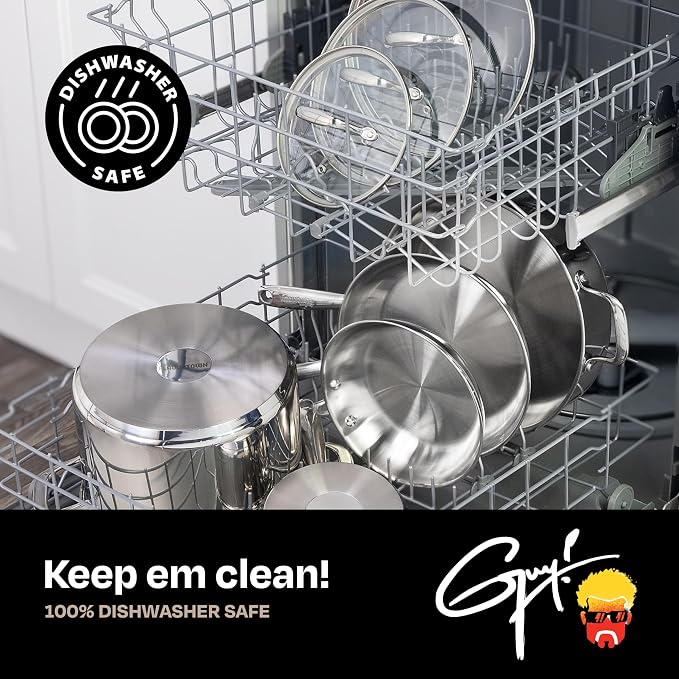 Guy Fieri's Flavortown 10.3" Stainless Steel Frying Pan - Image 7