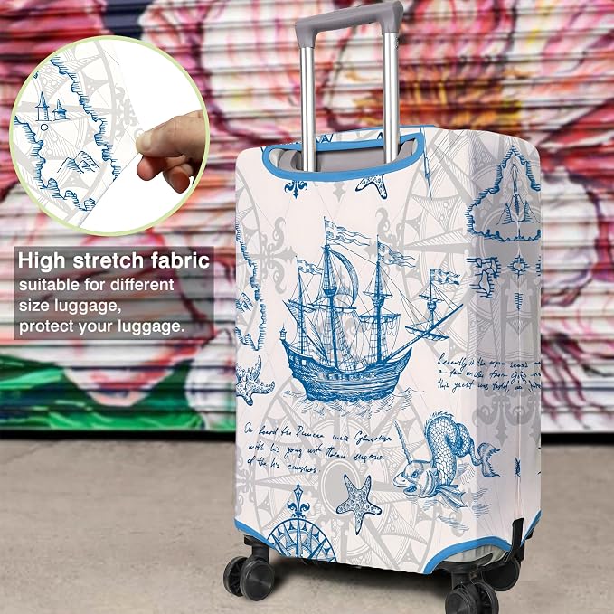 Travel Luggage Cover Suitcase Protector Fits 18-32 Inch Wheel Covers - Image 4