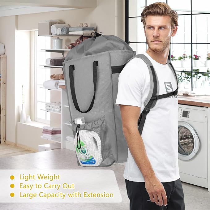Laundry Bag Backpack Extra Large, 110L Laundry Backpack Heavy Duty - Image 6