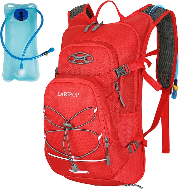 LARIPOP Hydration Backpack, 18L Hiking Backpack by LARIPOP