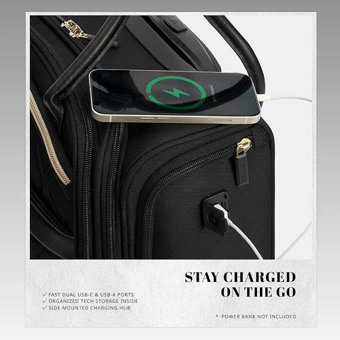 Verage 18x14x8in Spinner Underseat Carry-On Luggage -Airplane Personal Item Bag - Image 3