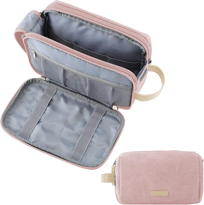 BAGSMART Toiletry Bag for Women, Cosmetic Makeup Bag Organizer, Travel Bag for by BAGSMART